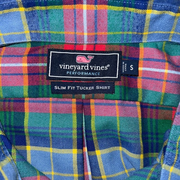 Vineyard Vines Performance Slim Tucker Shirt Mens Long Sleeve Button Down Small - Picture 6 of 12